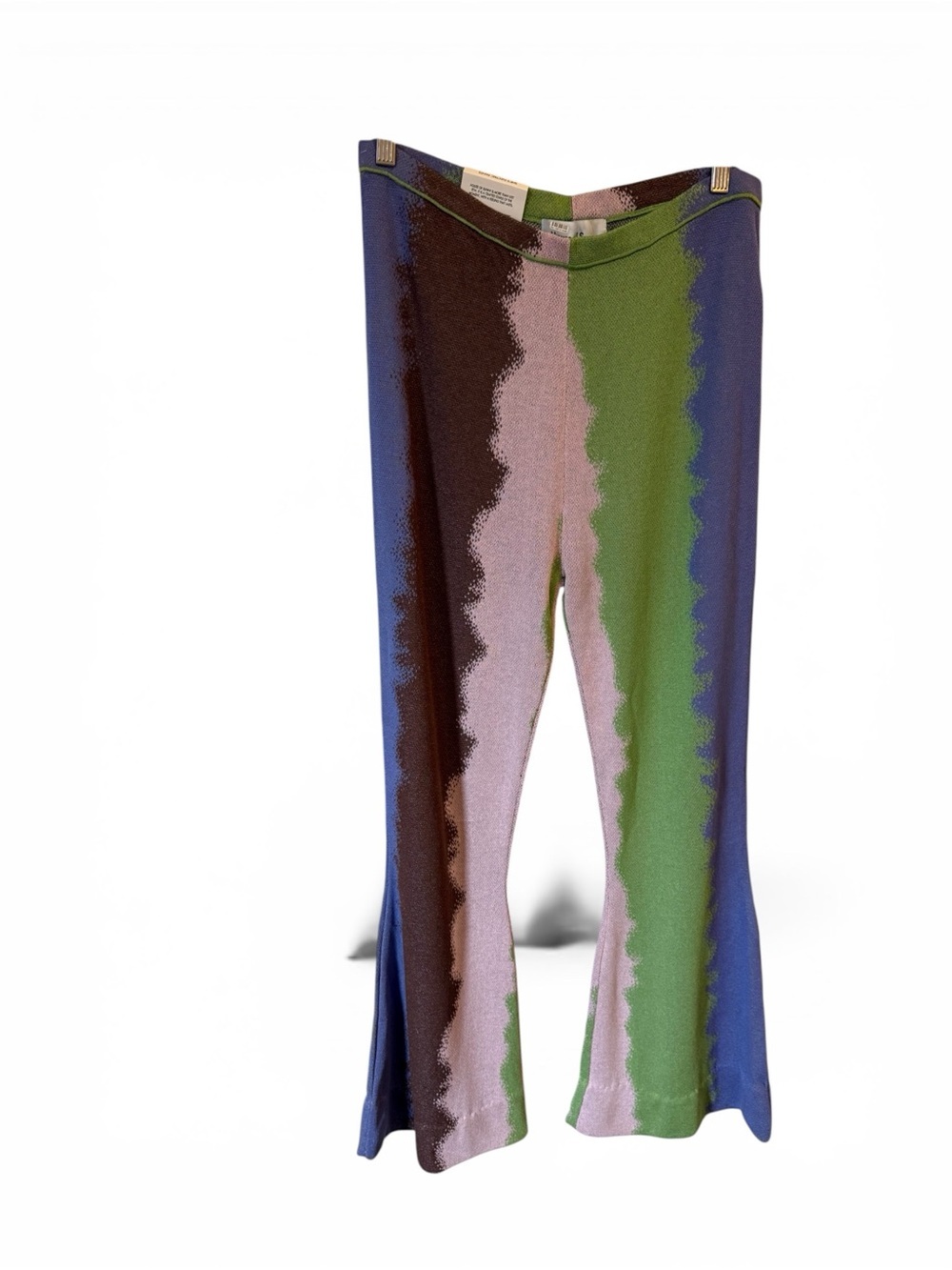 House of Sunny She's Electric Pants Multi Color Festival Concert Pants Size 10 - Picture 2 of 7